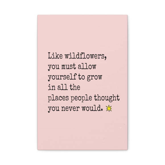 Inspirational Wall Art Allow Yourself To Grow Motivation Wall Decor for Home Off